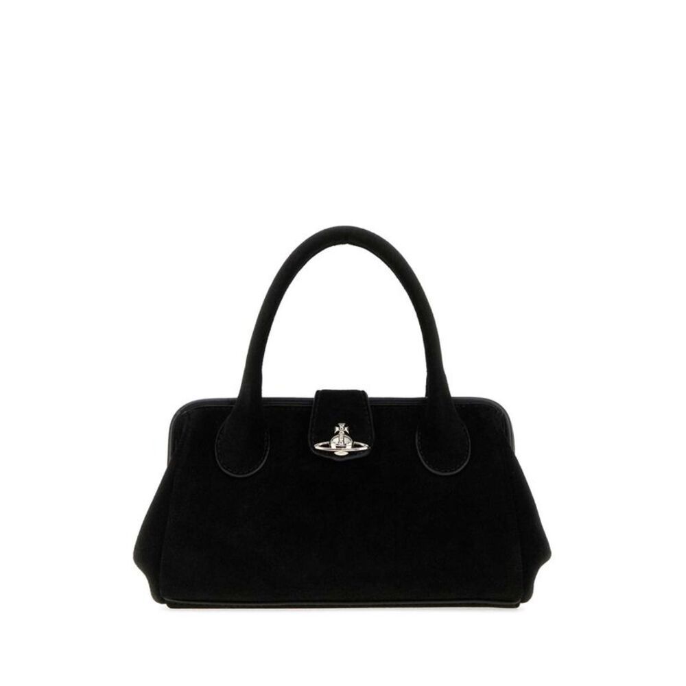 Vivienne Westwood Women Black Suede Pamela Handbag